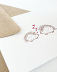 letterpress hedgehog love greeting card
letterpress hedgehog stationery