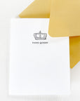 yasss queen card
yes queen
yas queen
queen card
crown card
letterpress queen card
letterpress queen greeting card with gold envelope