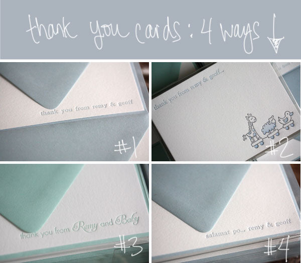 mommy mondays:  personalized thank you cards