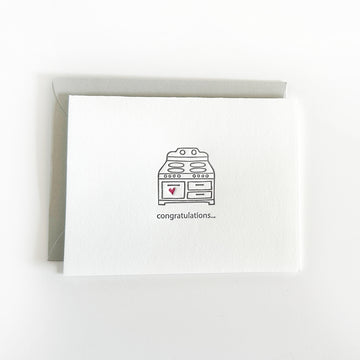 bun in the oven letterpress greeting card
bun in the oven letterpress card
bun in the oven card