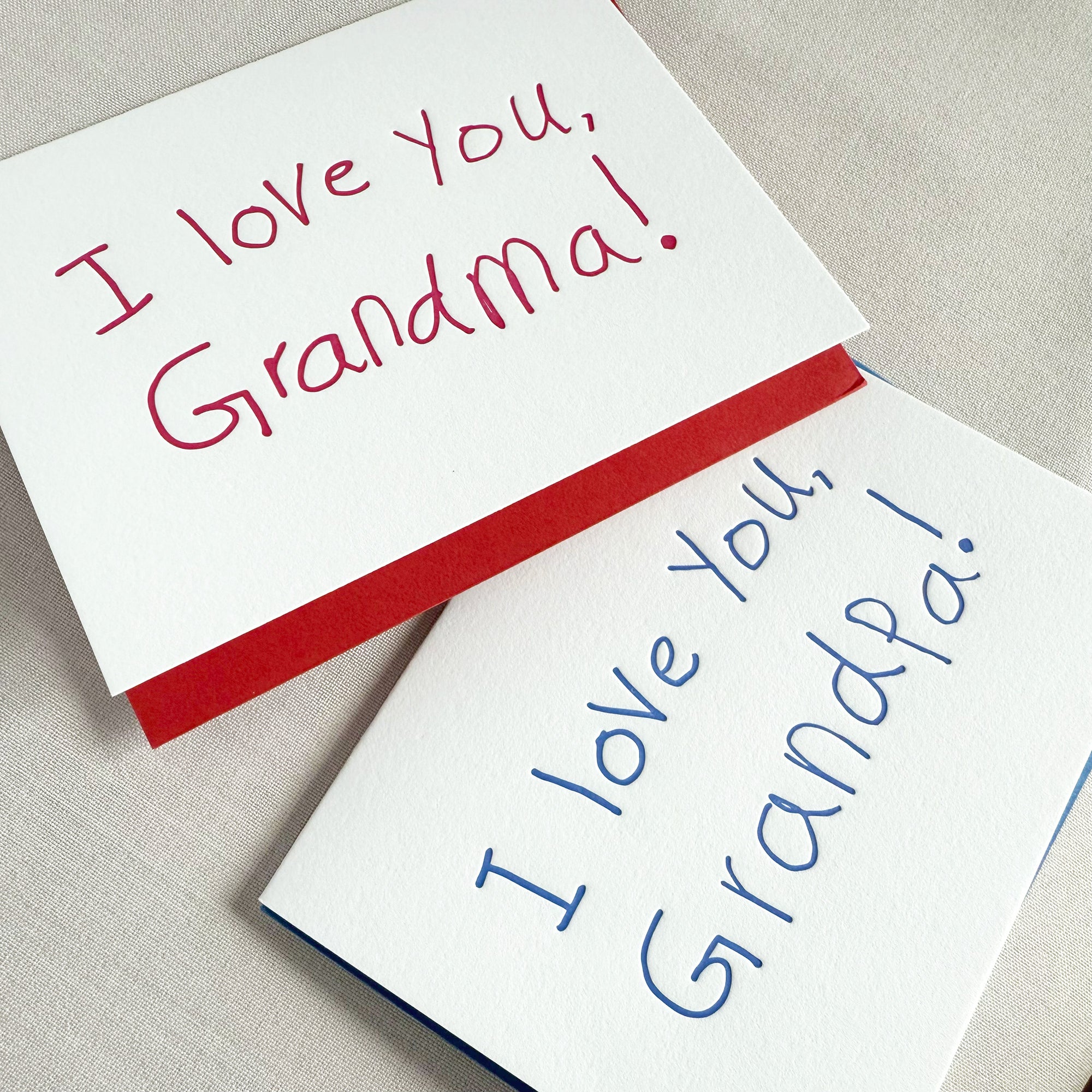 i love you grandpa letterpress greeting card

i love you grandma letterpress greeting card

grandparent letterpress greeting card

hand lettered letterpress greeting card