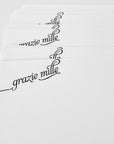 grazie mille note cards

grazie mille stationery

grazie mille boxed set

thank you cards italian

stationery in italian