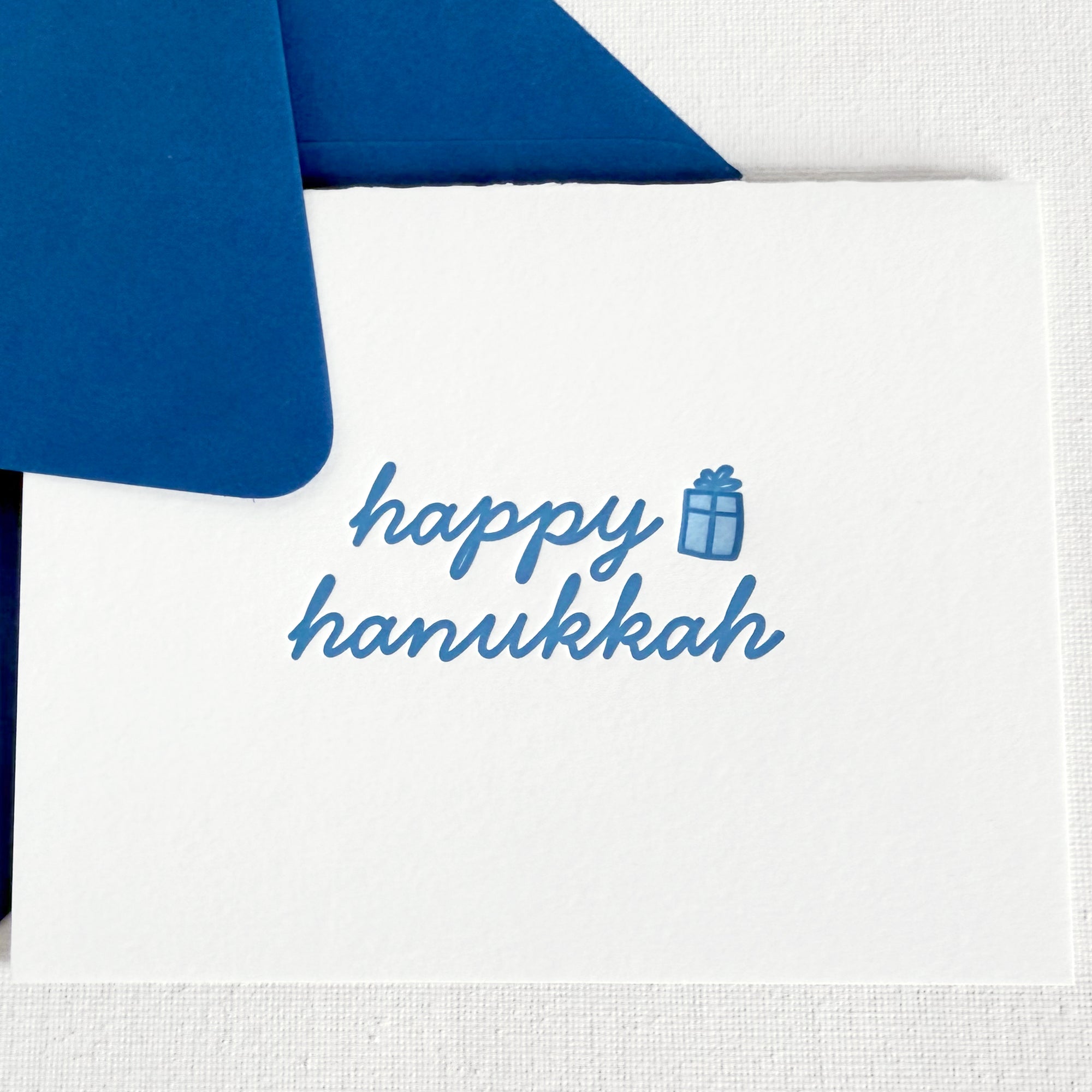 happy hanukkah letterpress card
happy hanukkah greeting card
