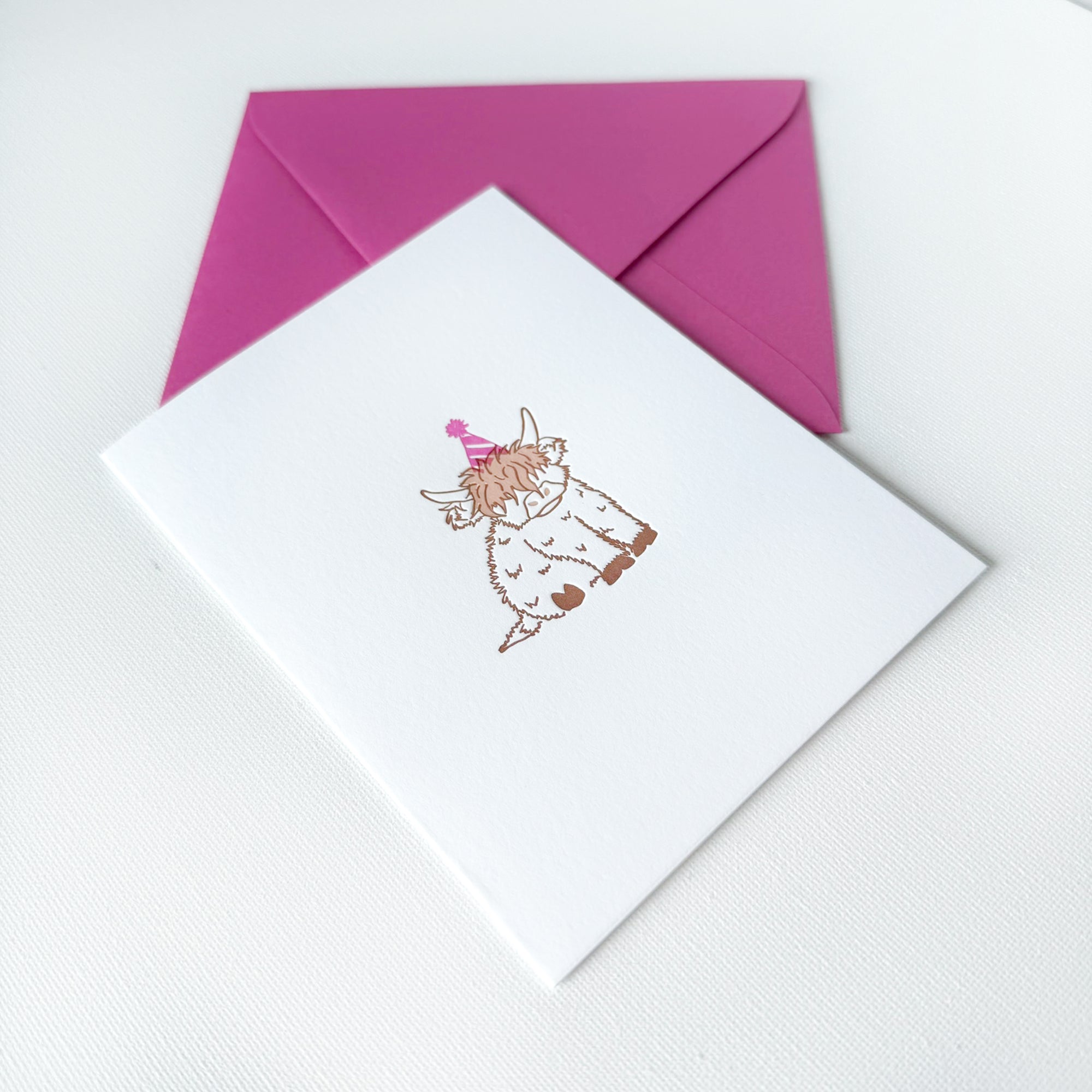 highland cow card