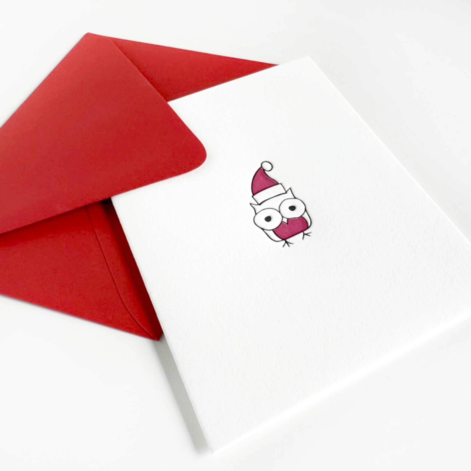 holiday owl christmas card
holiday owl letterpress christmas card