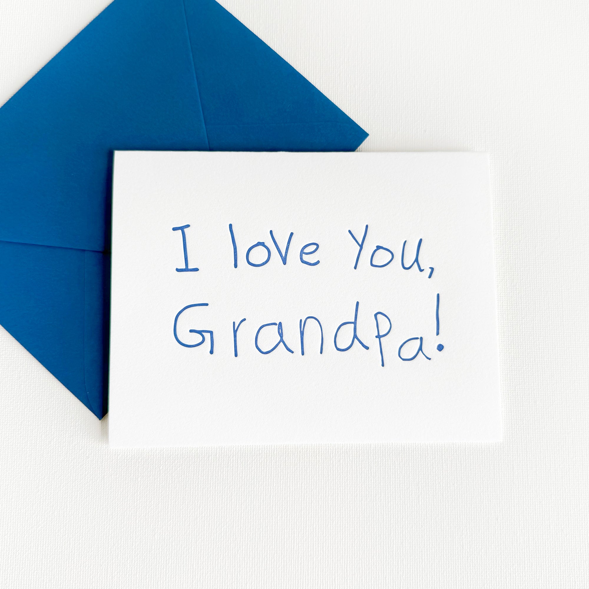 i love you grandpa letterpress greeting card

greeting card for grandpa

grandparent letterpress greeting card

hand lettered letterpress greeting card