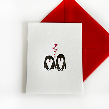 love penguins letterpress card

love penguins stationery

love penguins greeting card