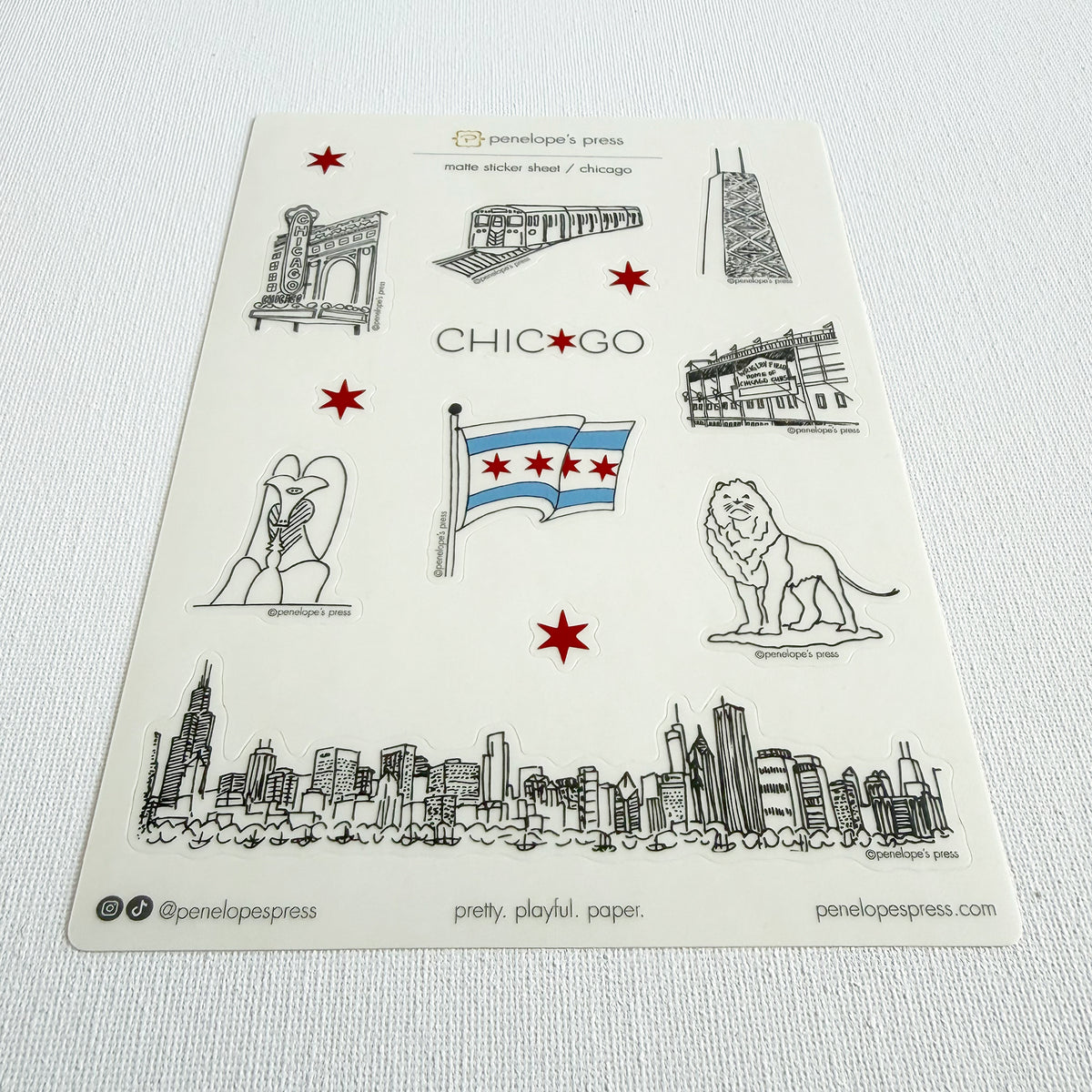 Chicago Window Sticker stickers – penelope's press