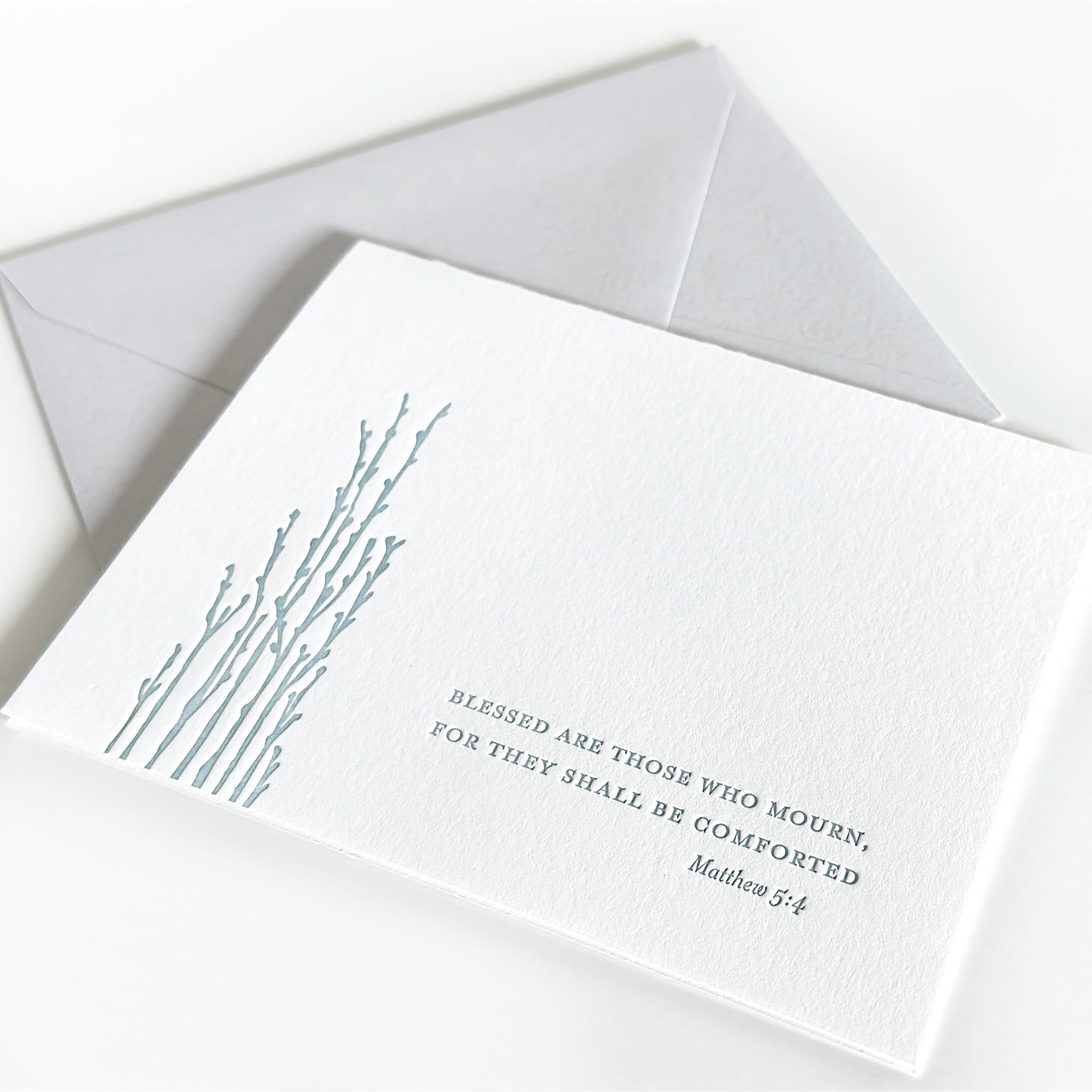sympathy card

condolence card

letterpress grief card

letterpress card for mourning

letterpress card for wake

letterpress card for funeral

blessed are those who mourn for they shall be comforted  matthew 5:4