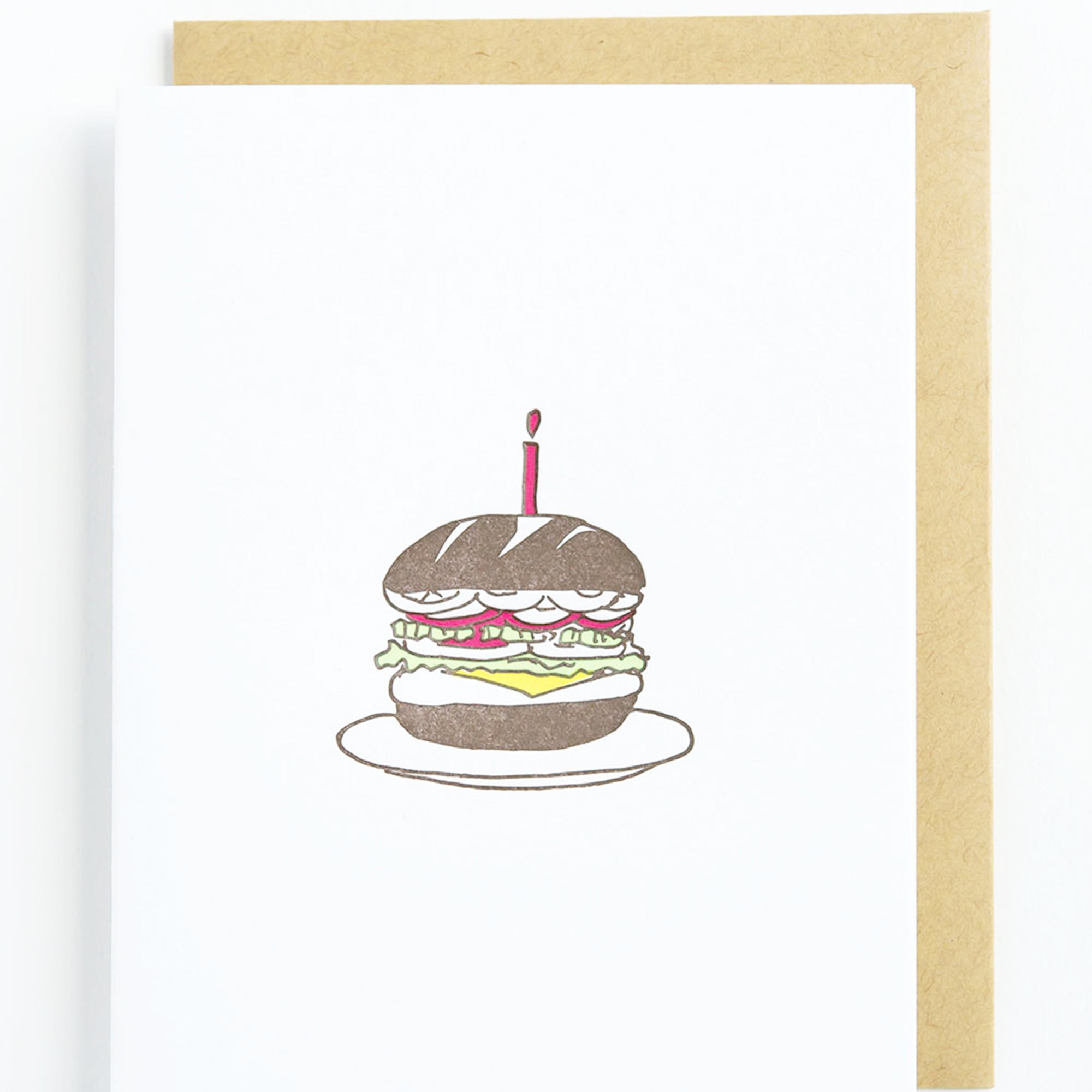 hamburger card

birthday hamburger letterpress card