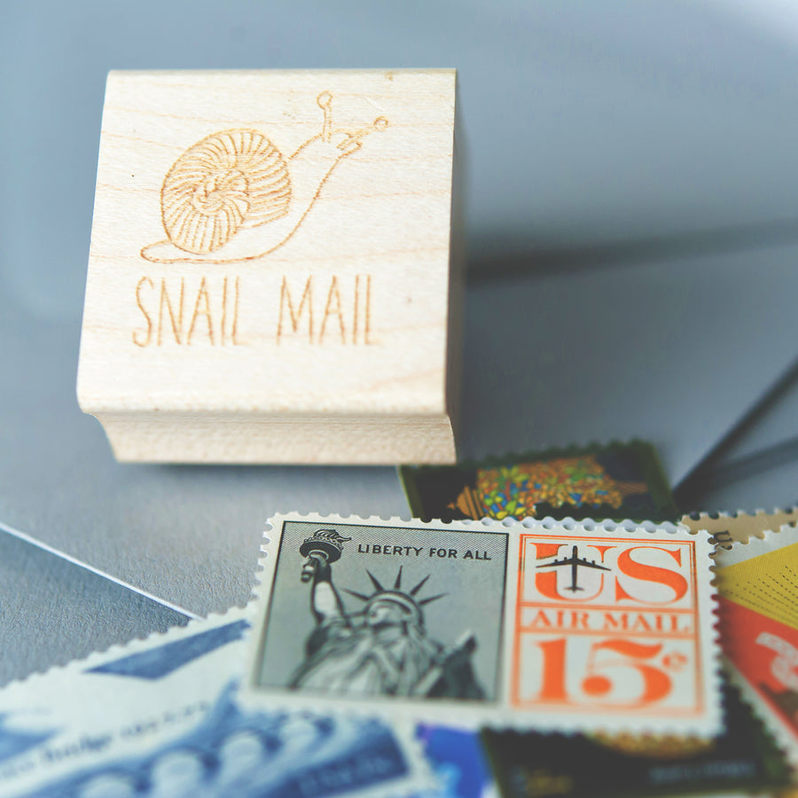 rubber stamp - snail mail