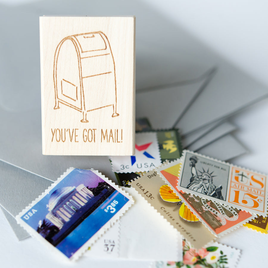 rubber stamp - you've got mail